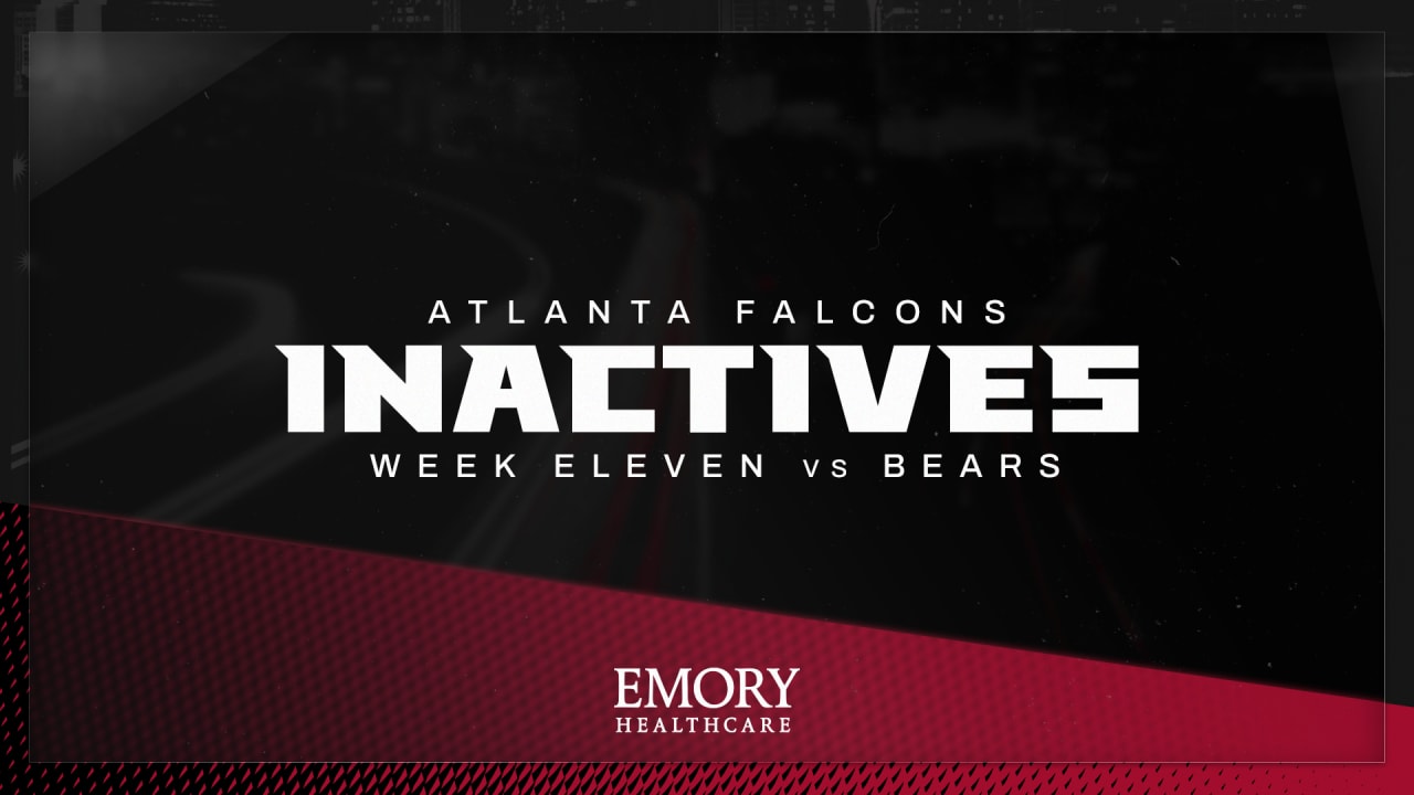 Falcons inactives: Secondary upgraded with return of two defensive backs  vs. Chicago Bears