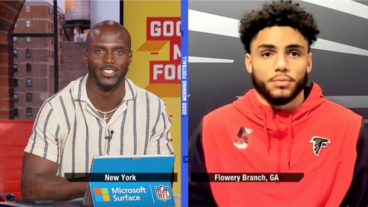 GMFB: Drake London shares his goals for year two, how Falcons have makings  of being a playoff team