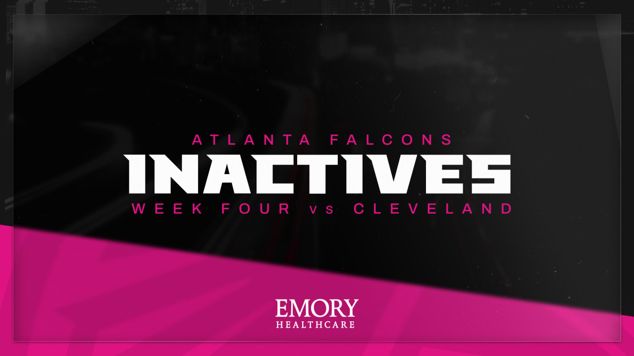Falcons inactives: Final status of Cordarrelle Patterson announced ahead of Week 4 matchup with Browns - AtlantaFalcons.com image