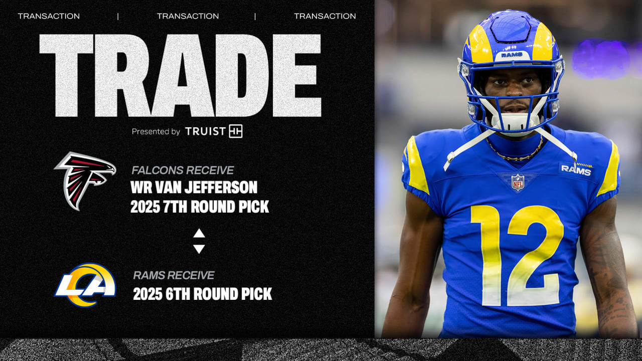 Falcons acquire WR Van Jefferson in trade with Rams
