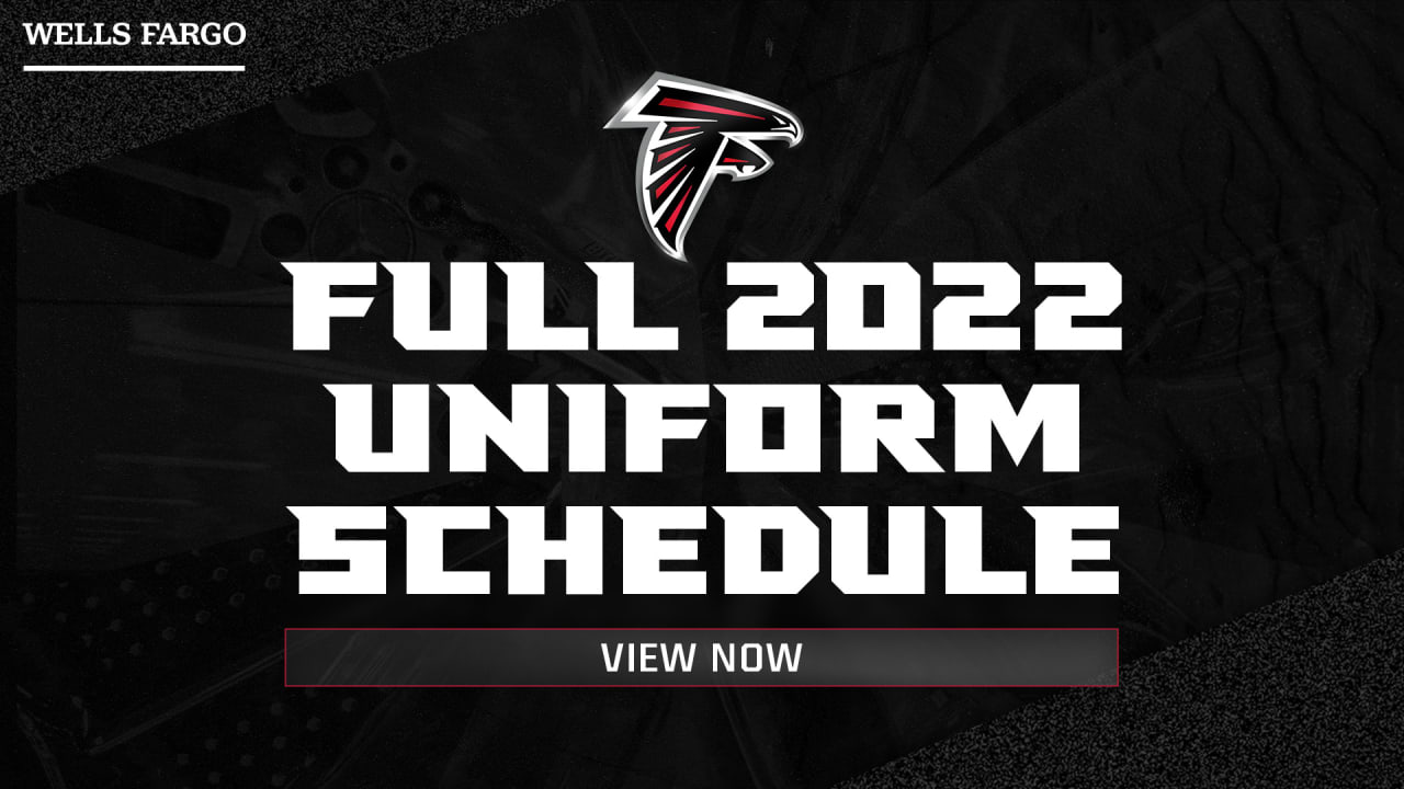 Atlanta Falcons 2022 Uniform Schedule