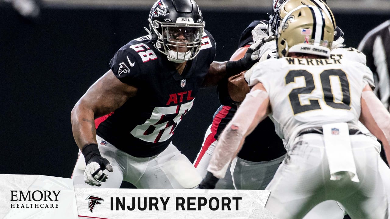 Falcons injury report: Starting offensive lineman did not participate ...