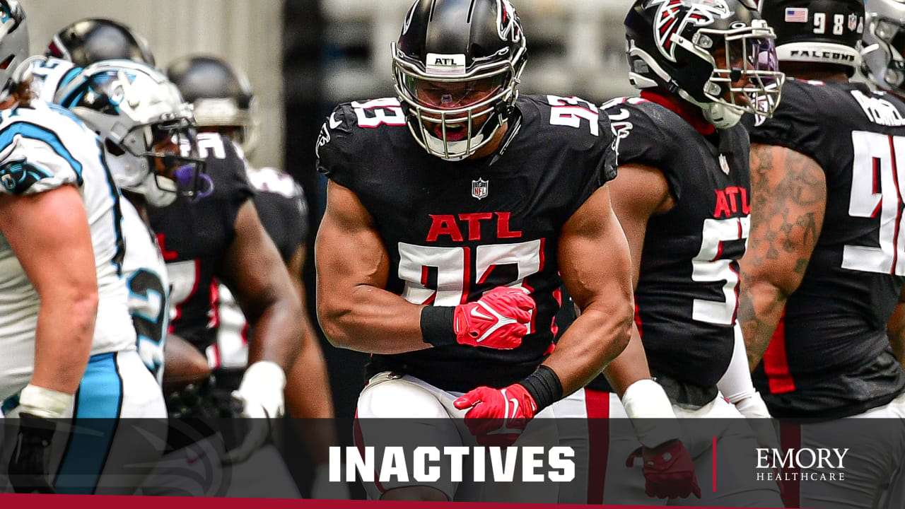 Inactives: Falcons to rely on unsung heroes against Dallas Cowboys