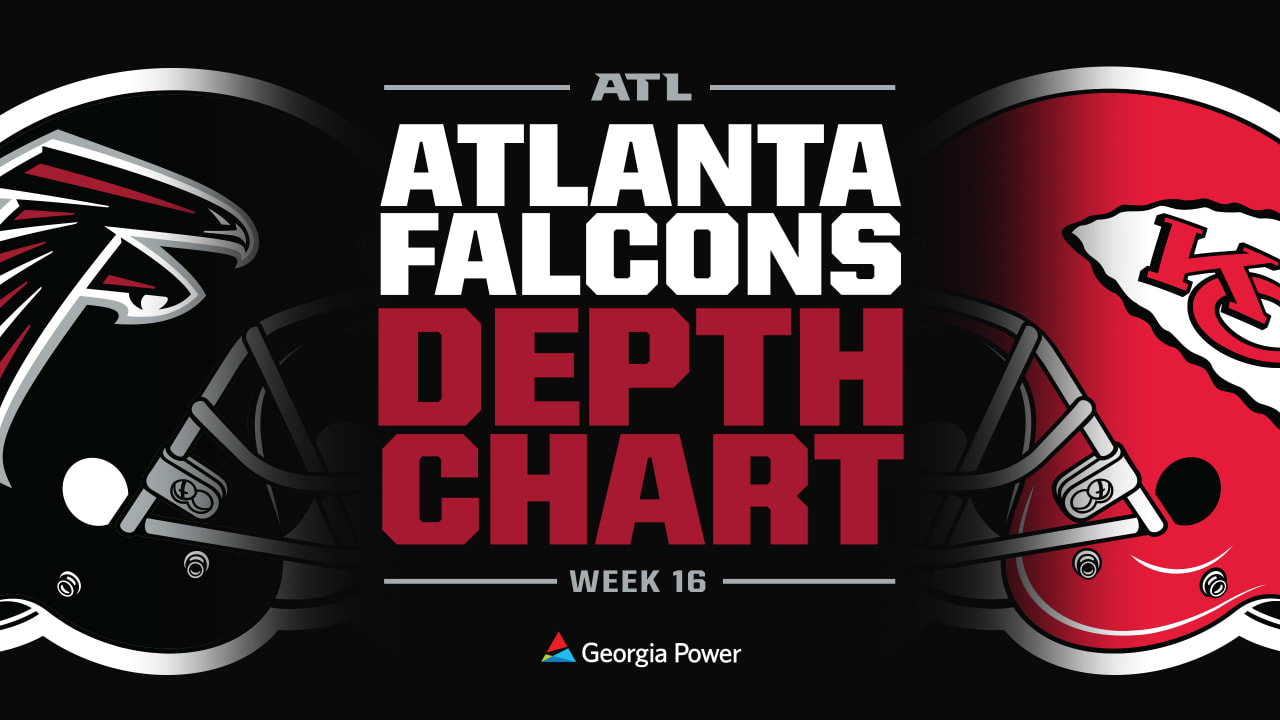 Falcons release depth chart ahead of Chiefs' matchup