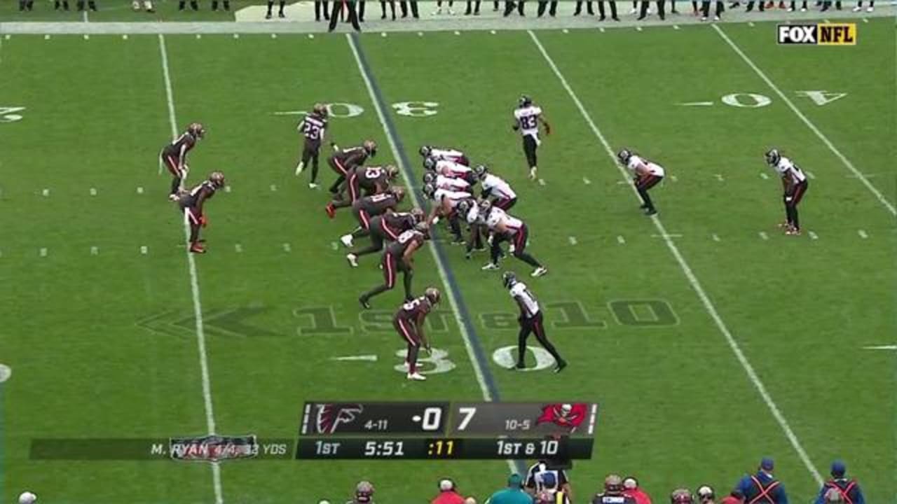 ATLANTA, GA - SEPTEMBER 27: Brian Hill #23 of the Atlanta Falcons crosses  the goal line for a touchdown during the week 2 NFL game between the  Atlanta Falcons and the Chicago