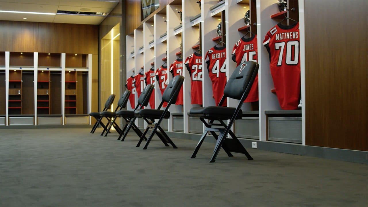 First Look Falcons New Locker Room