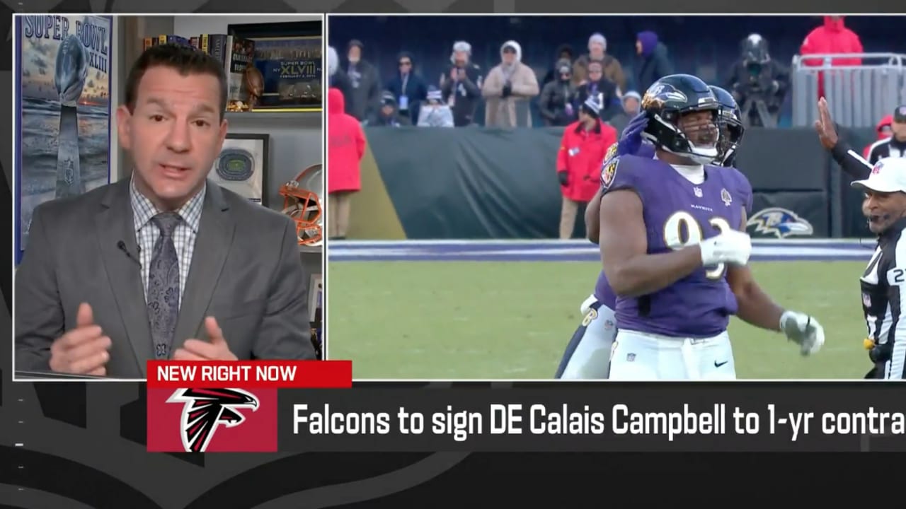 NFL Network Report: A conversation with Arthur Blank helped convince Calais  Campbell to join Falcons