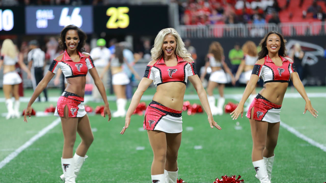 A Kansas City Chiefs cheerleader before an NFL preseason game