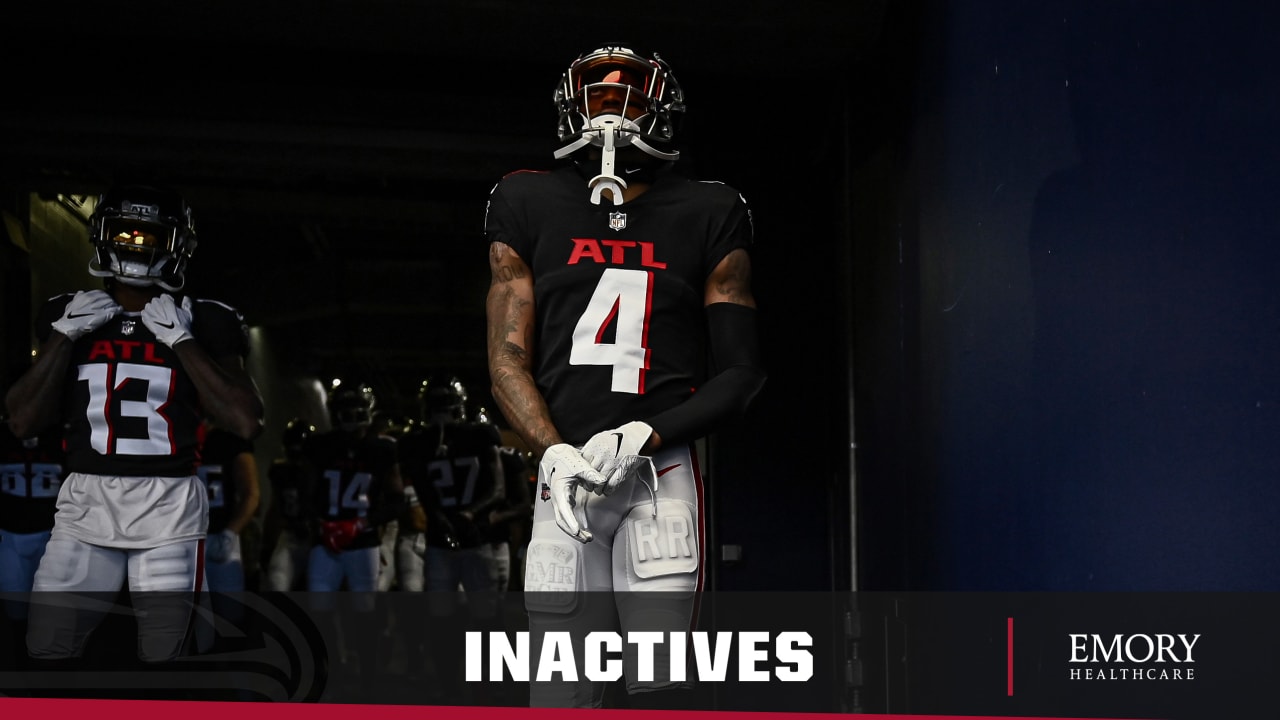 Inactives: Updating the game day status of Tajae Sharpe, Falcons backup quarterback situation