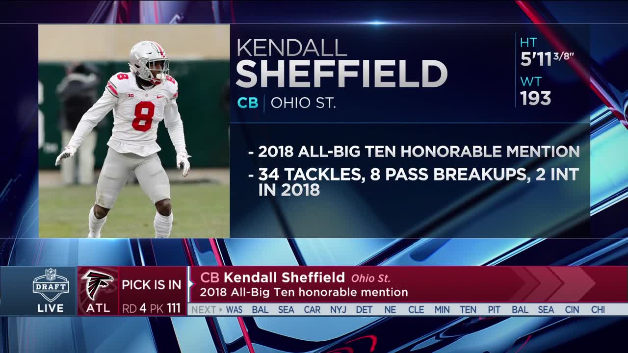 Football: Kendall Sheffield selected No. 111 overall by Atlanta