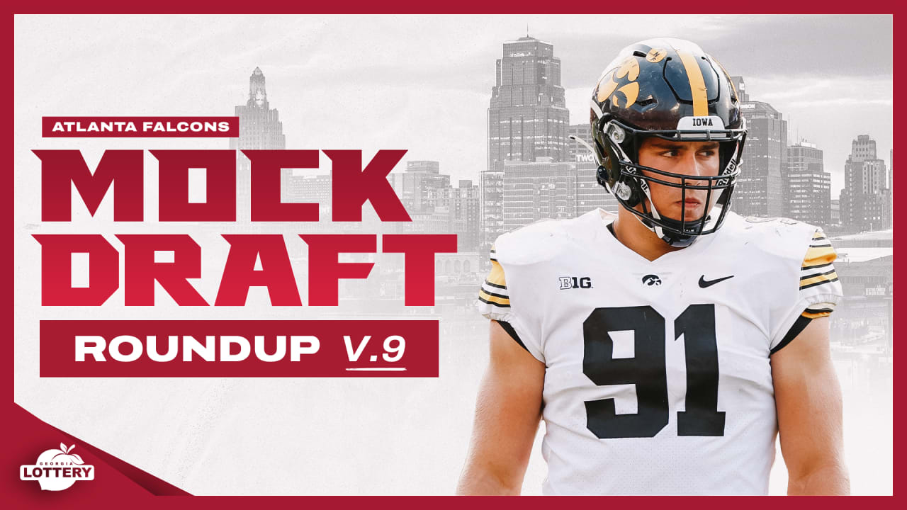 NFL Mock Draft Roundup: Bucky Brooks has Falcons drafting Iowa Edge Rusher  at No. 8 overall