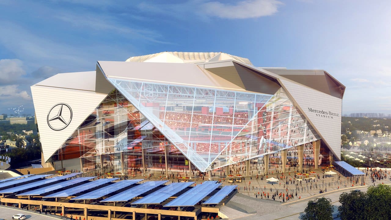 The new Mercedes-Benz Stadium in Atlanta - Mercedes-Benz original