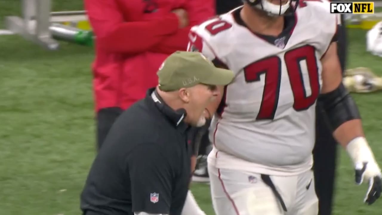 Highlight Dan Quinn Is AMPED After Falcons Fourth Down Sack