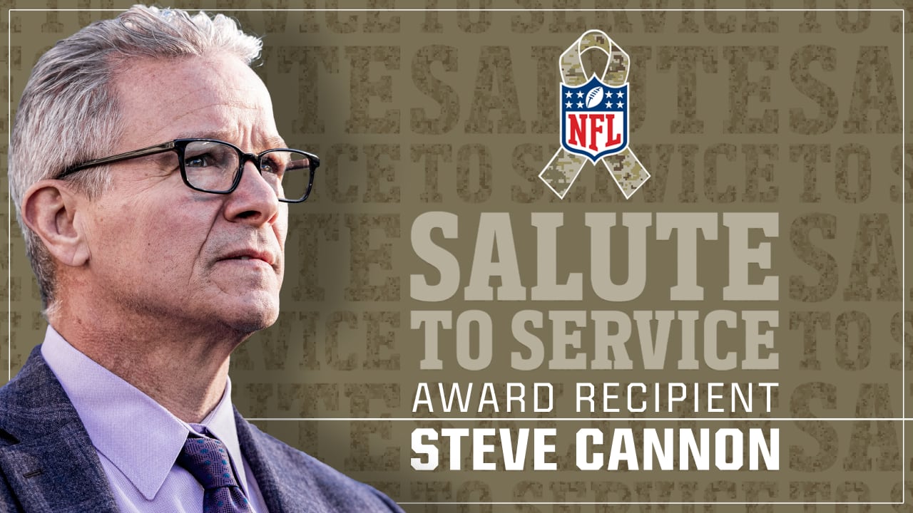 Who is nominated for the NFL Salute to Service Award?