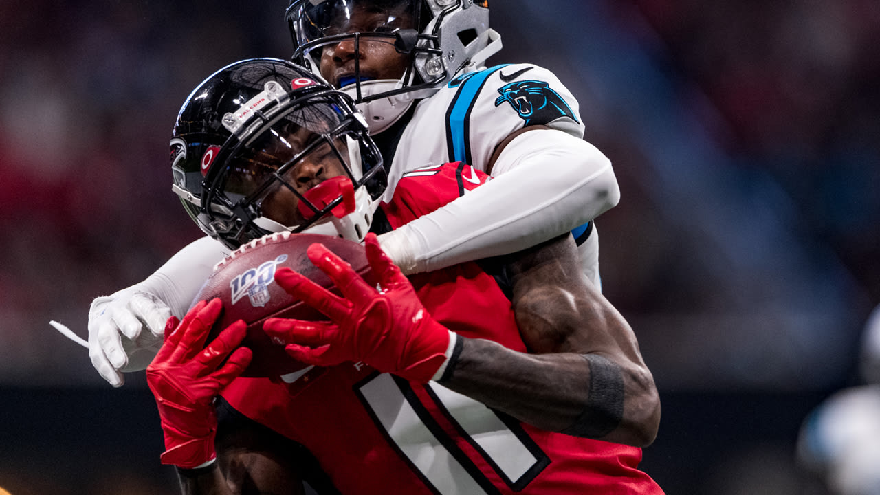 Sideline Access Julio Jones brings in deep pass from Matt Ryan