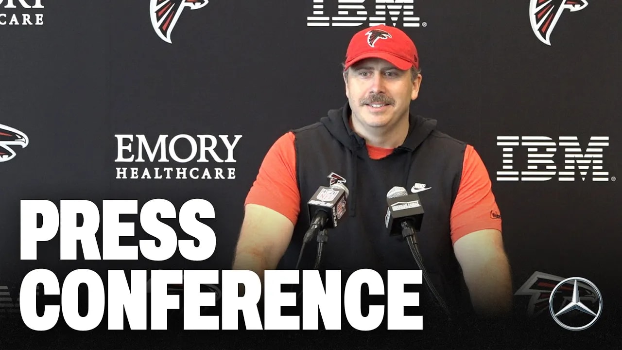 Arthur Smith speaks to media ahead of Atlanta Falcons matchup on the ...
