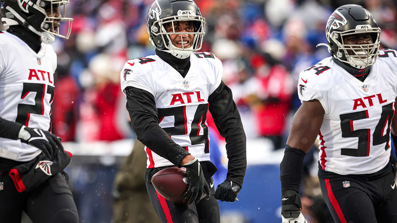 Atlanta Falcons - A.J. Terrell with his first interception