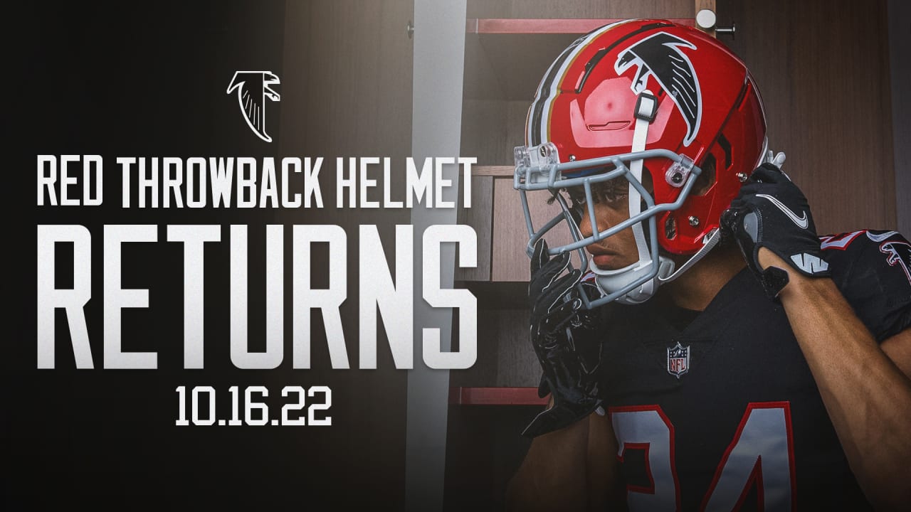 Red helmet returns for week 6  Falcons re-introduce iconic throwback helmet