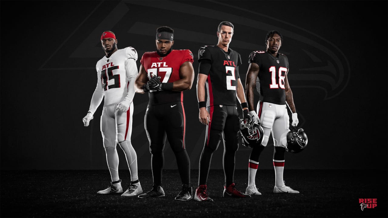 Atlanta Falcons go back to black, unveil new uniforms