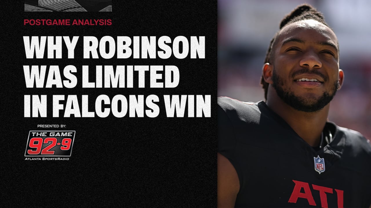Running back Bijan Robinson explains his absence in Falcons win against Buccaneers