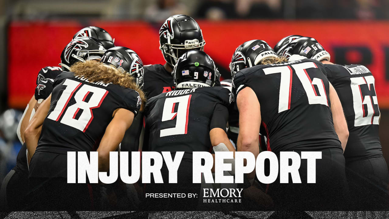 Falcons Injury Report  Atlanta Falcons –