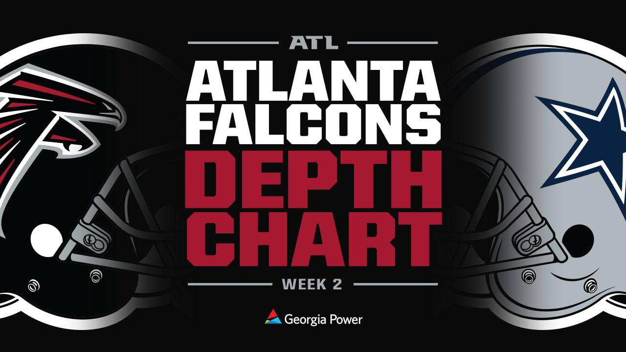 Falcons release depth chart ahead of Cowboys' matchup