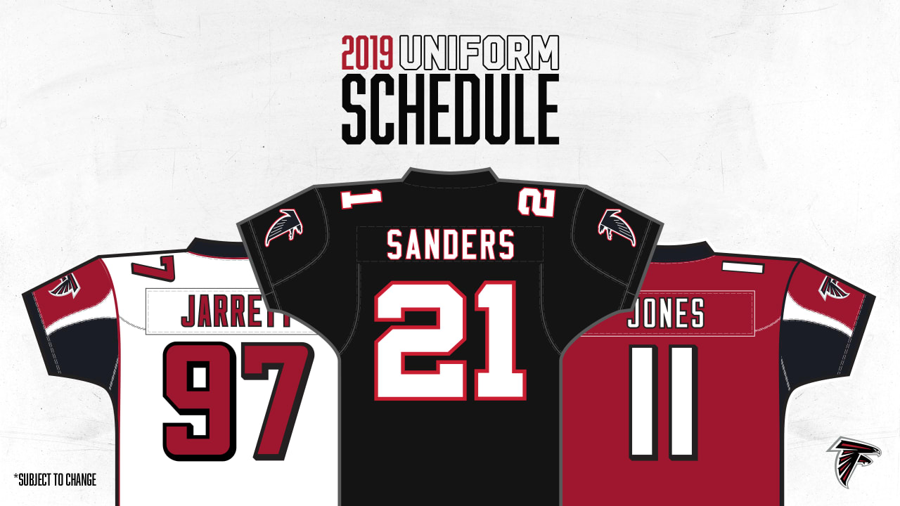 2019 Falcons uniform schedule