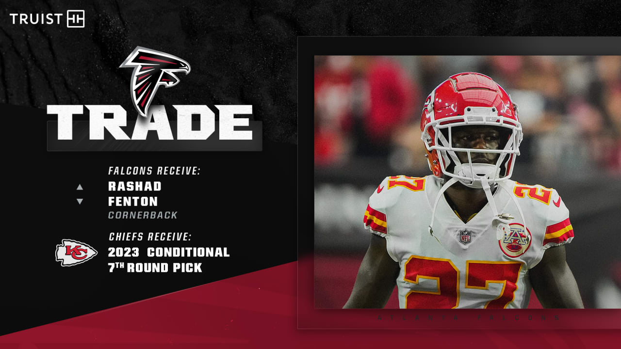 NFL trade deadline: Chiefs trading CB Rashad Fenton to Falcons