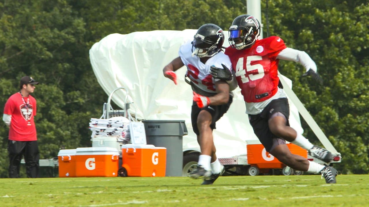 Falcons kickoff joint practice for day 12 of 2023 AT&T Training