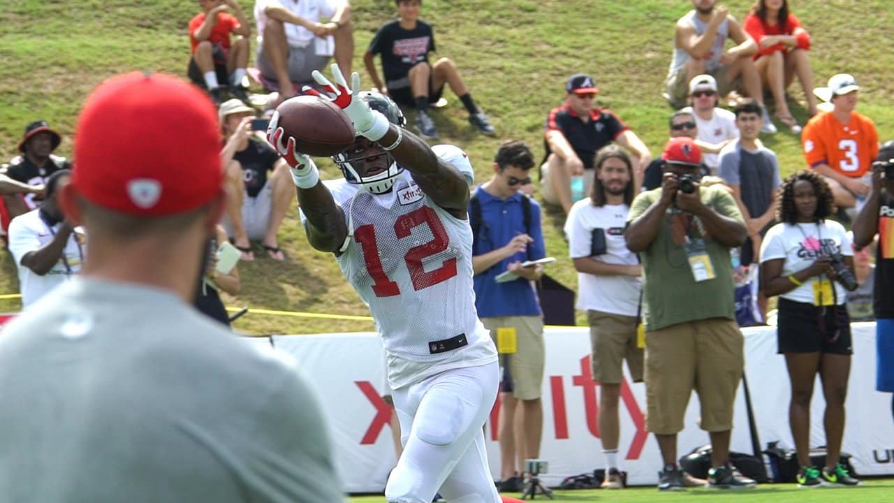 VIDEO: Mohamed Sanu shares moment with son during Falcons training