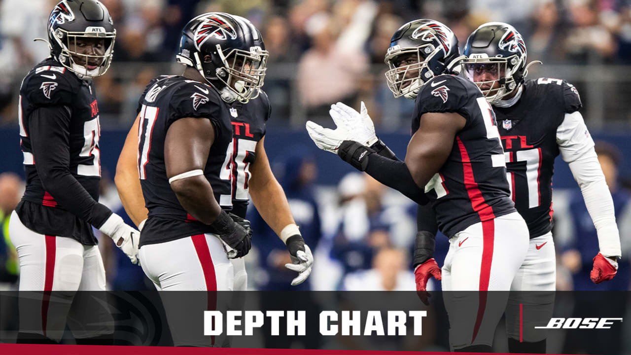 Falcons release depth chart before Week 13 contest vs. Buccaneers