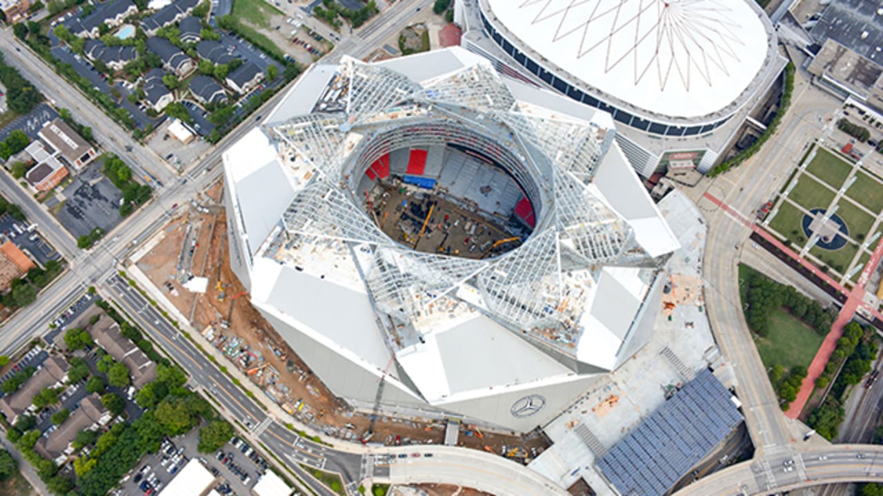 Here's the plan for the Mercedes-Benz Stadium roof during the