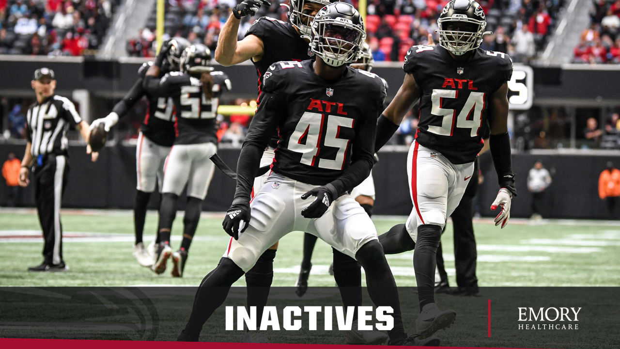 Falcons News: Atlanta announces inactives for Week 8 vs. Panthers