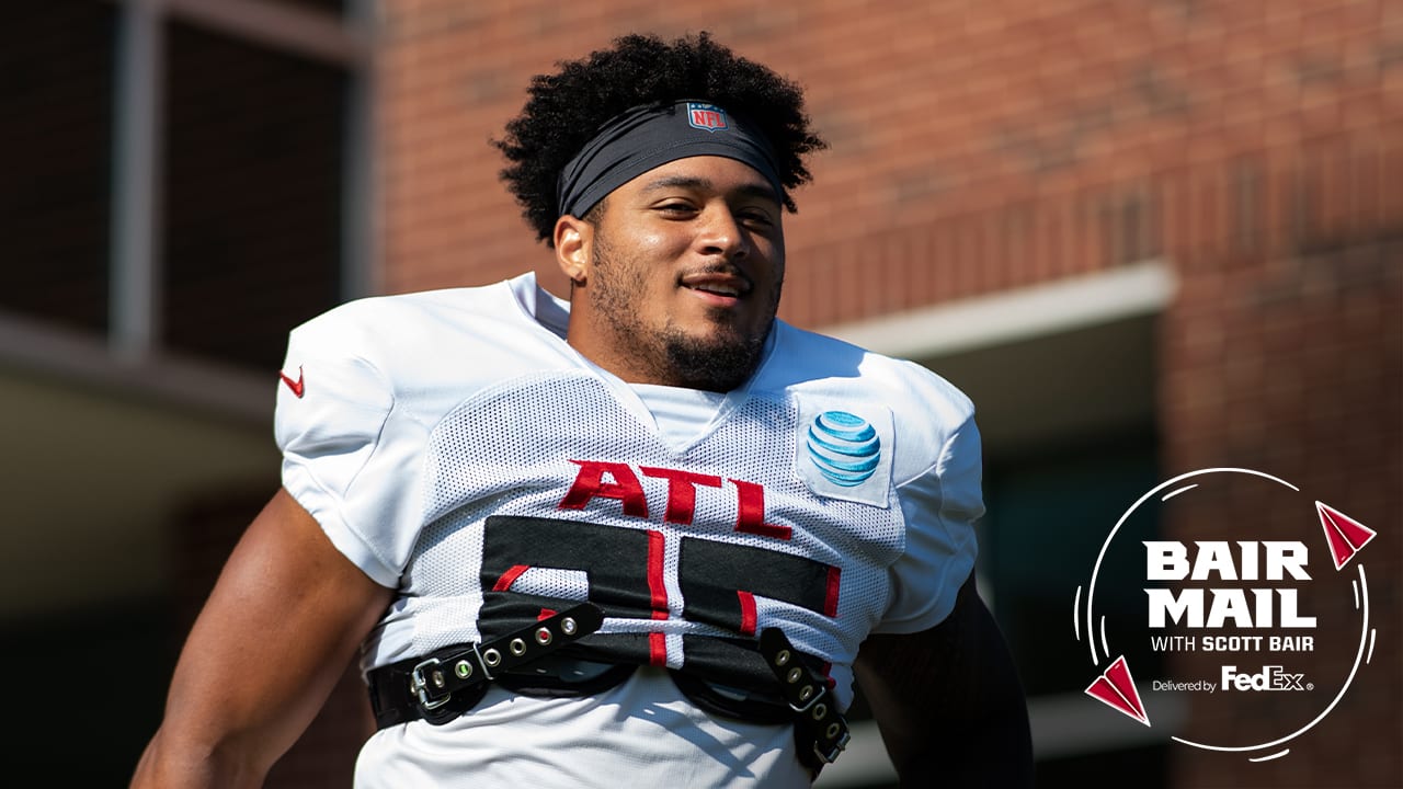 Bair Mail On Tyler Allgeier, Logan Woodside, Tre Flowers and Falcons