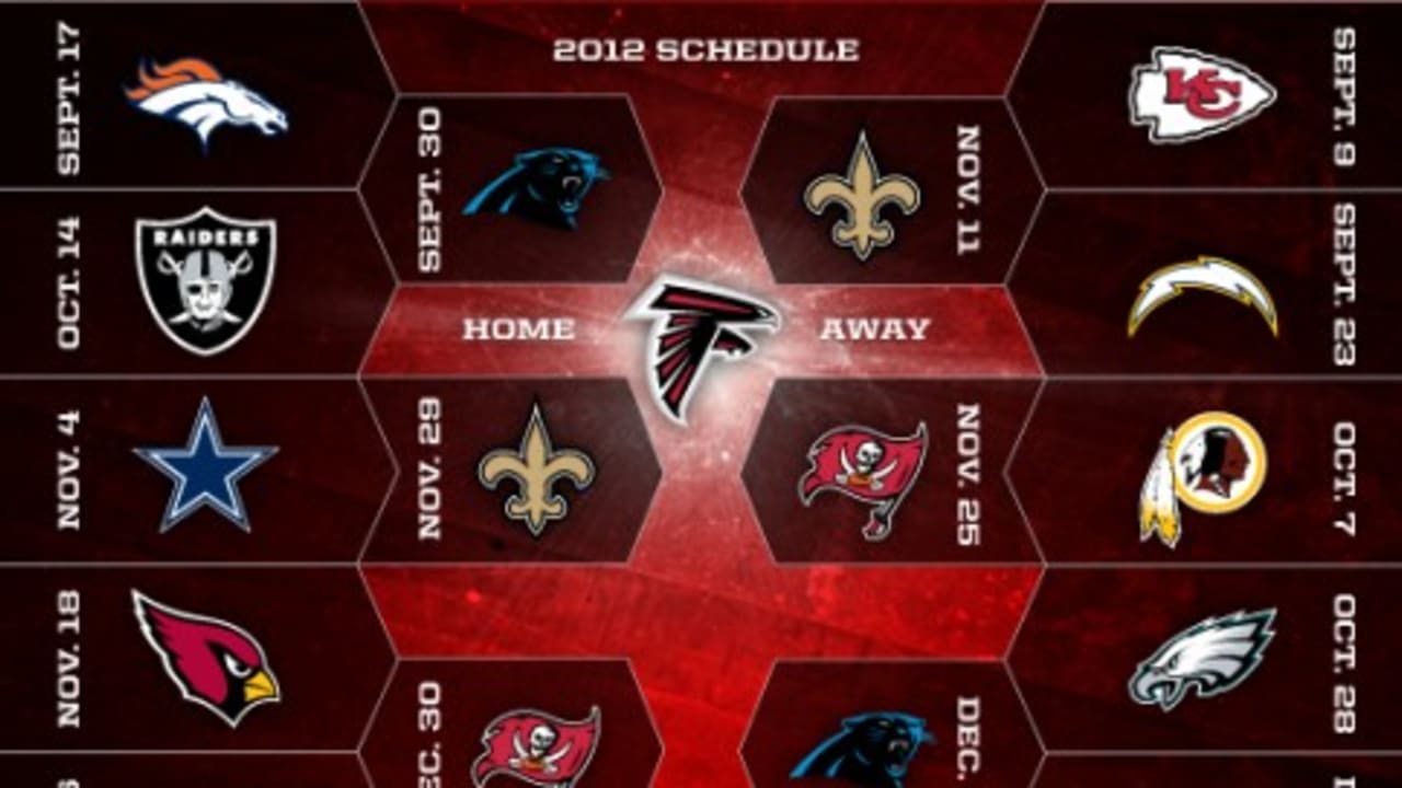 falcons schedule home