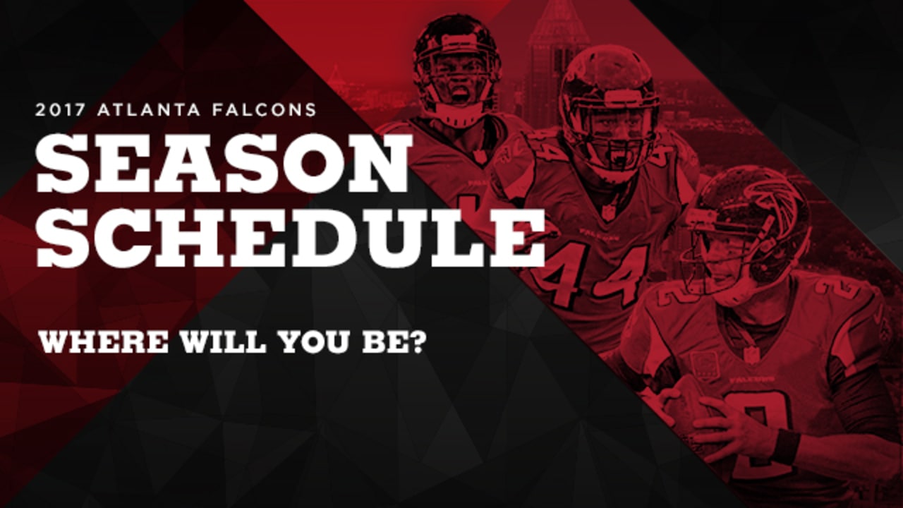 Here's the Atlanta Falcons 2017 regular season schedule