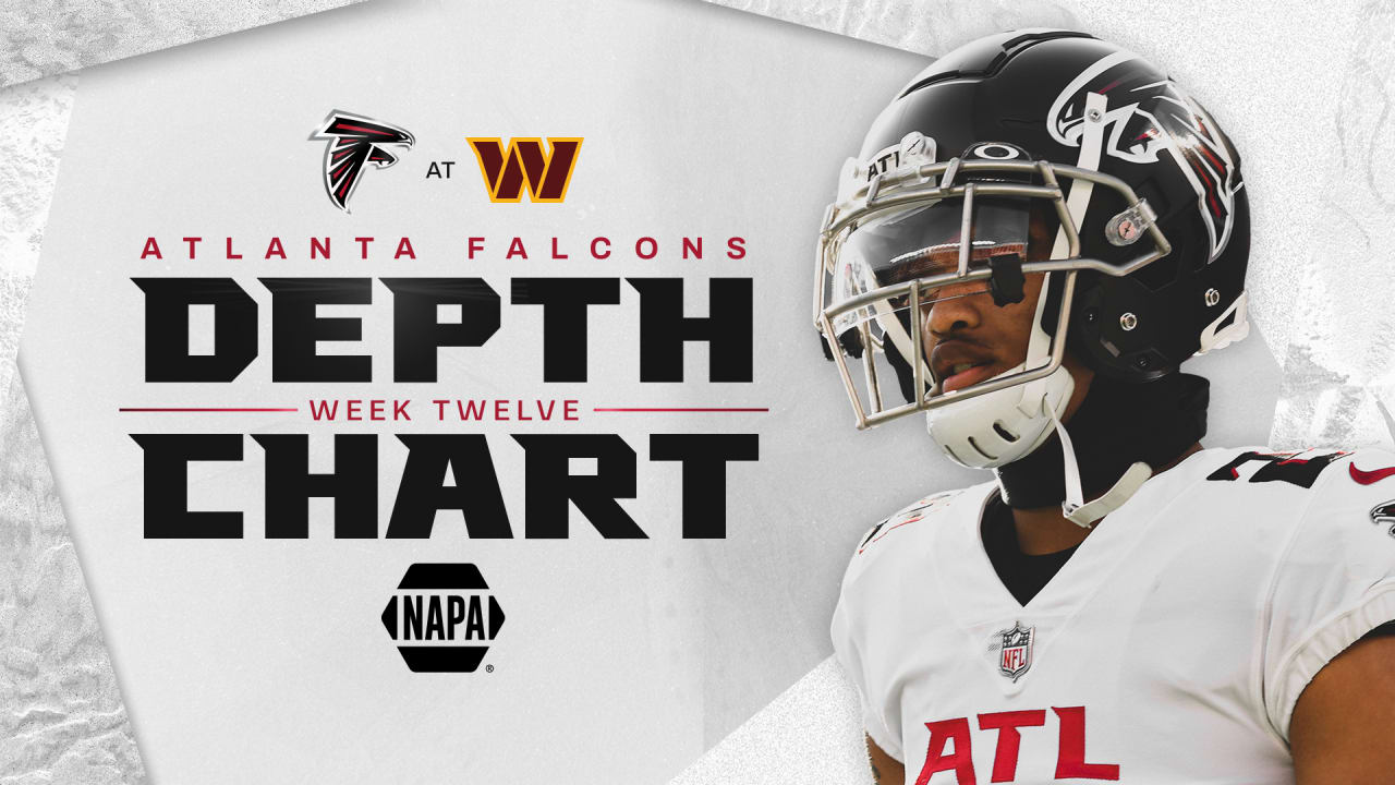 Falcons release depth chart for Week 12 of 2022 NFL regular season
