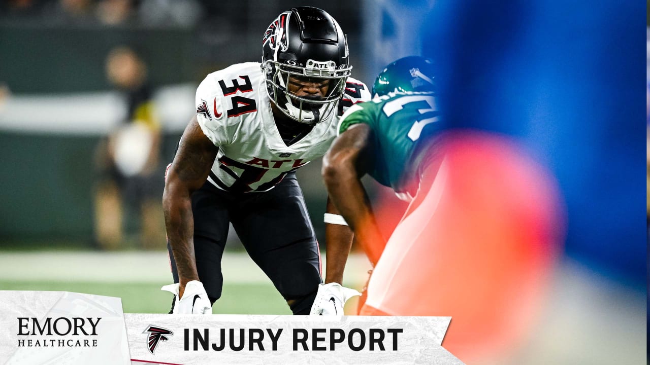 Falcons vs. Panthers injury report: Status for Player Name, Player