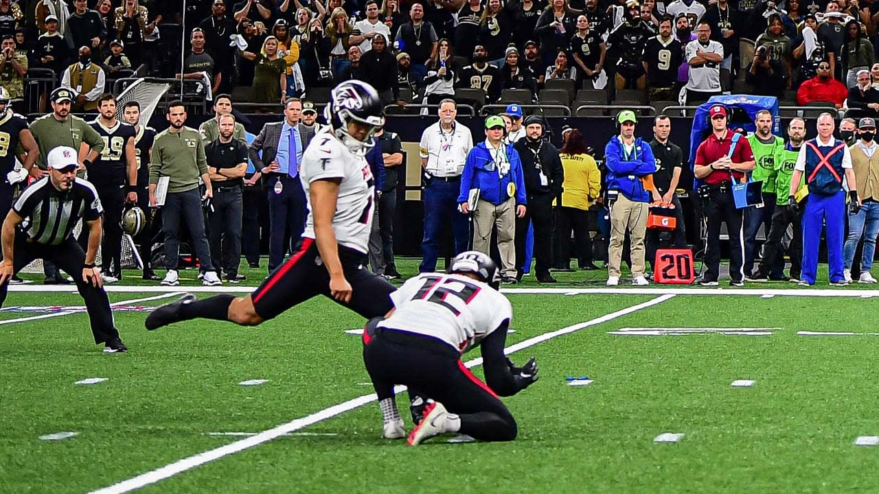 Younghoe Koo kicks game winning field goal, On The Rise, Falcons vs  Giants, Atlanta Falcons