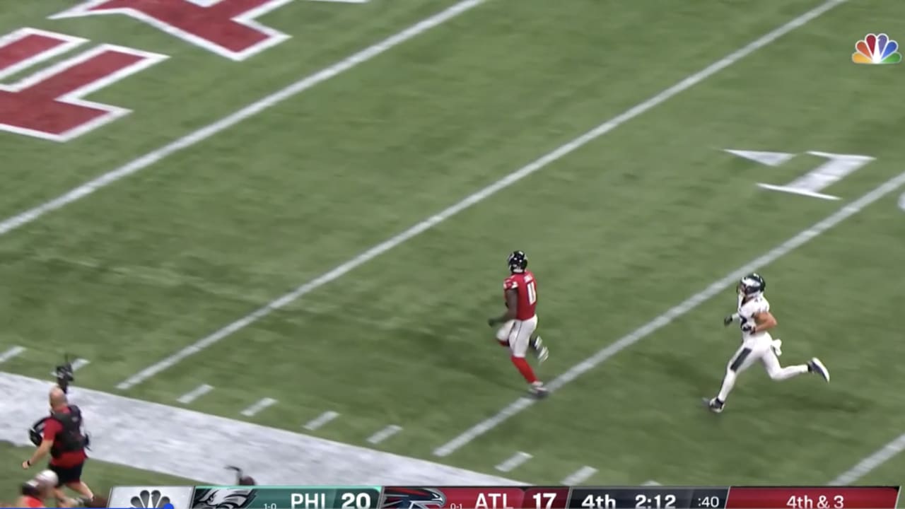 Julio Jones barely gets over goal line and Falcons get huge upset