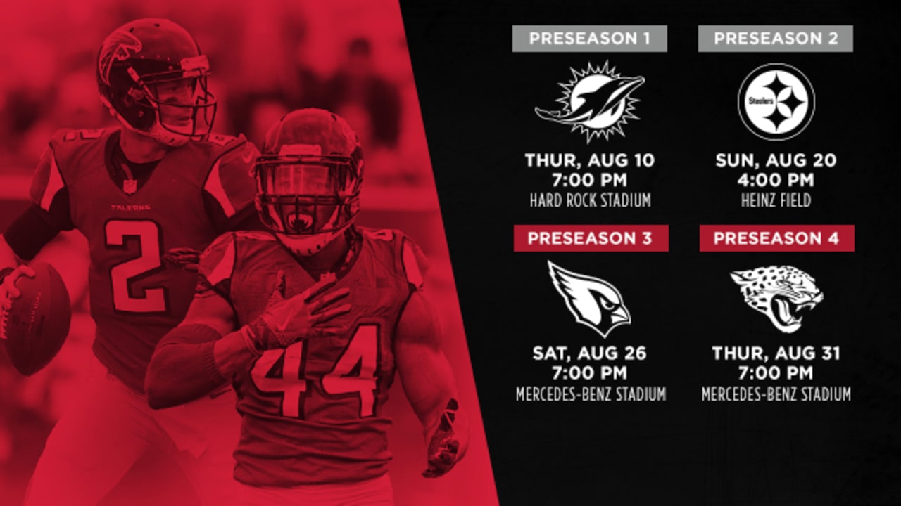 NFL announces preseason schedule, when Falcons will play first game at  Mercedes-Benz Stadium