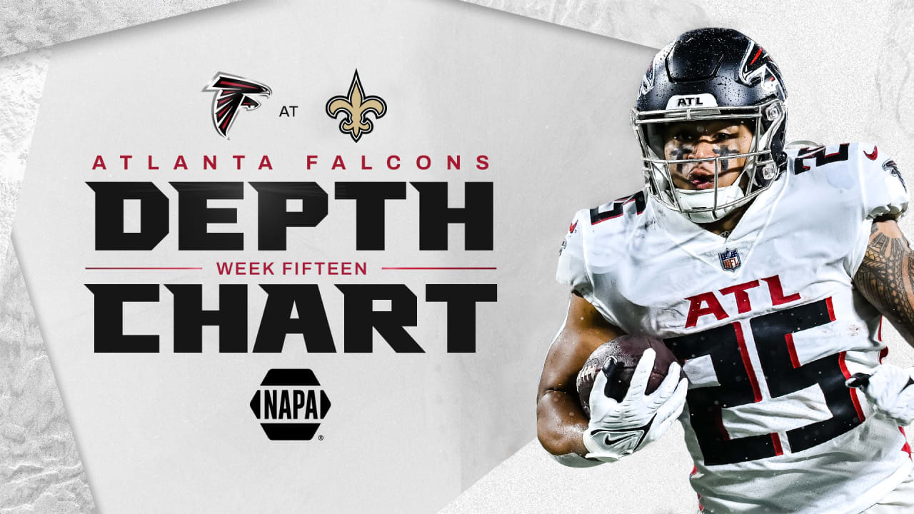 Falcons release depth chart for Week 15 of 2022 NFL regular season