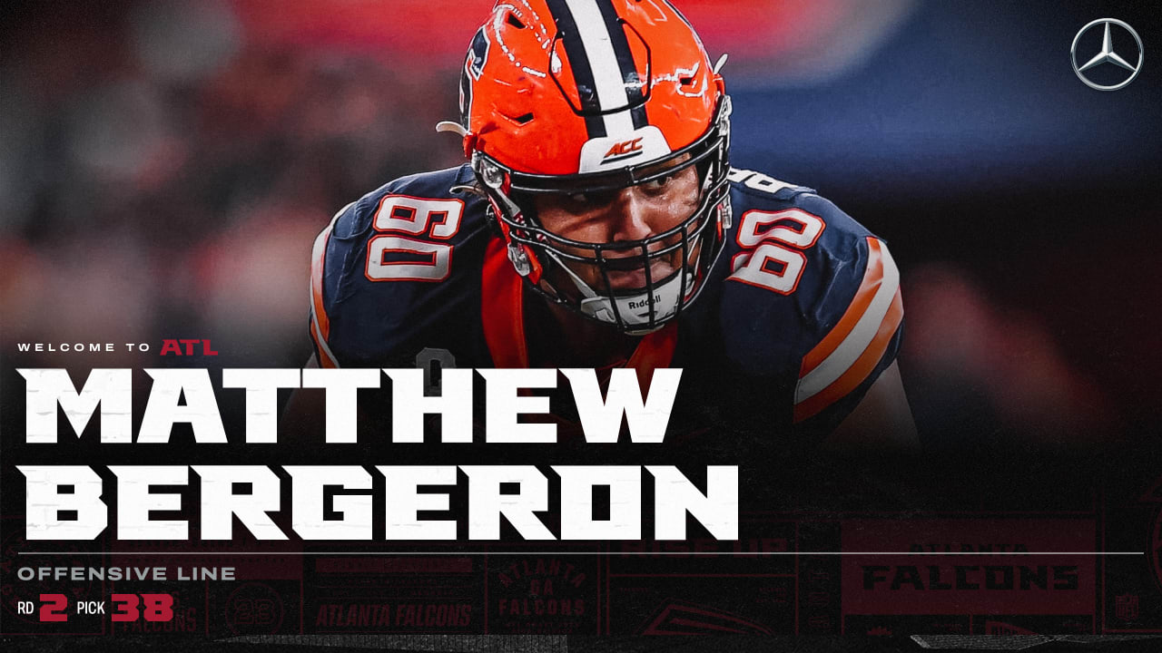The Falcons trade up, select Matthew Bergeron with the No. 38 overall