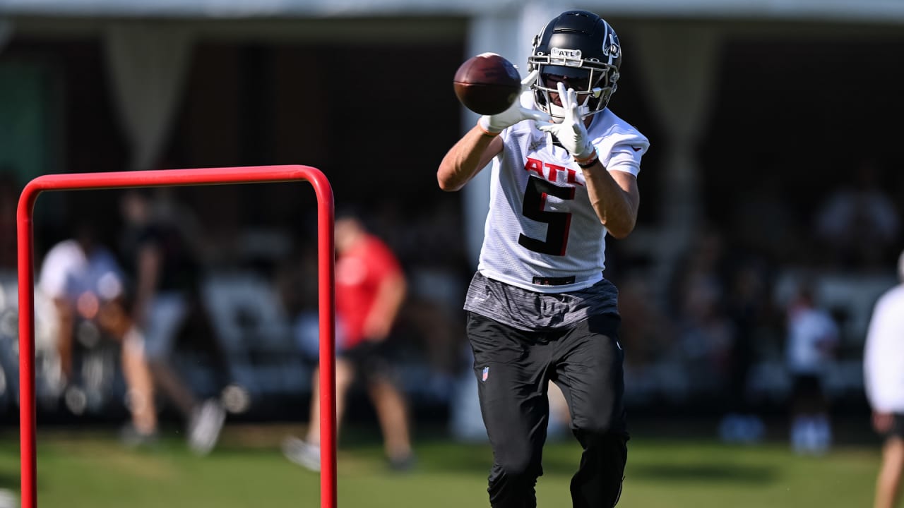 Falcons training camp: Richie Grant gets INT, Mayfield returns