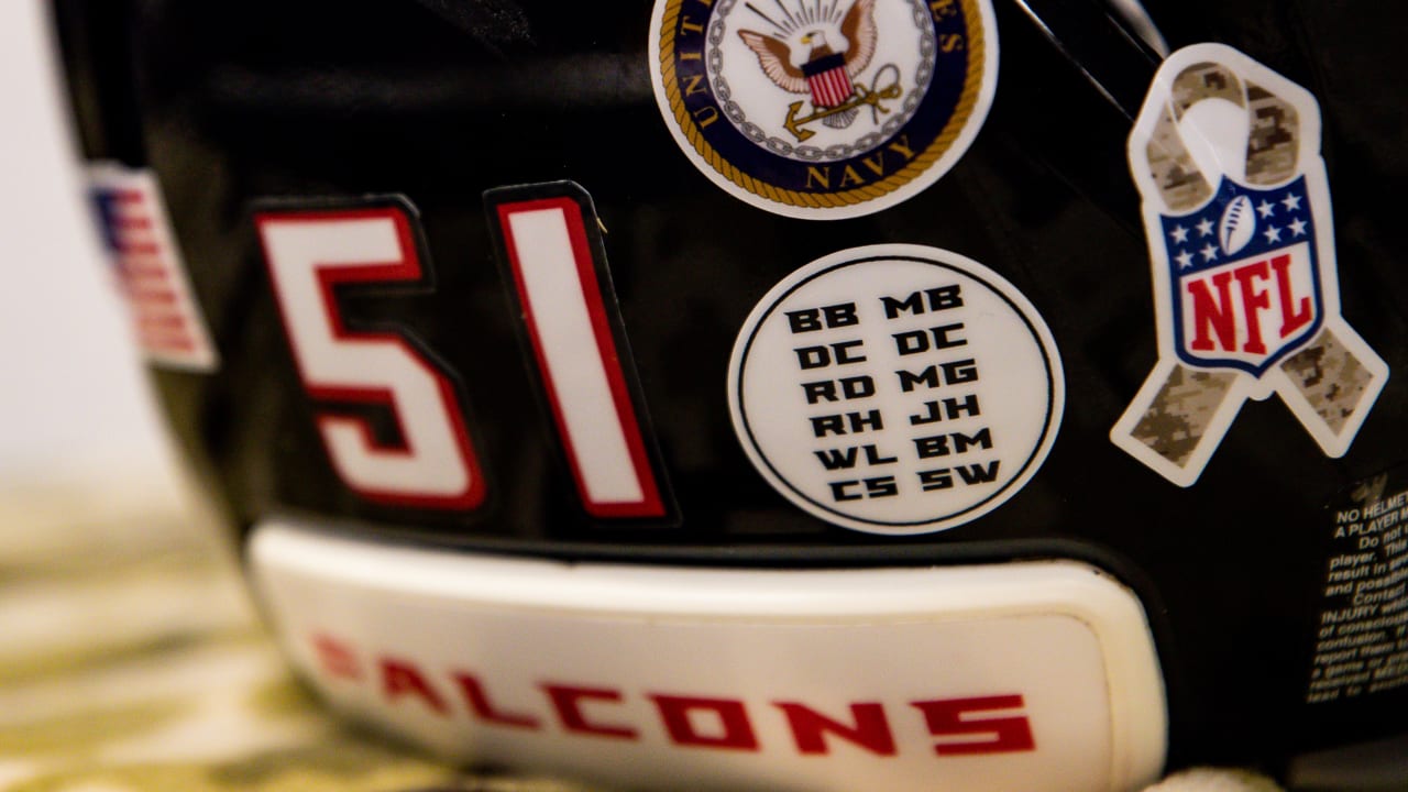 Falcons players to wear initials of fallen heroes on helmets