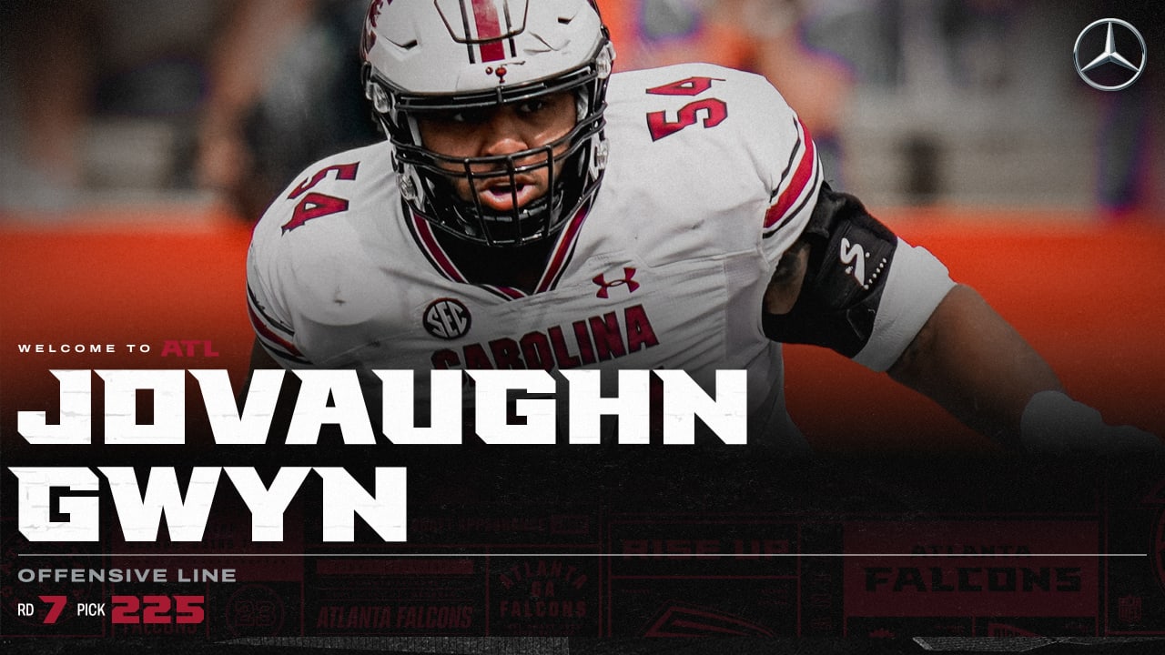 Falcons select OL Jovaughn Gwyn with the No. 225 overall NFL Draft pick