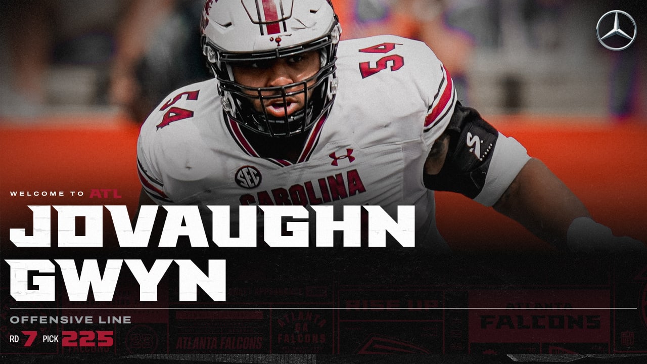 Falcons select OL Jovaughn Gwyn with the No. 225 overall NFL Draft