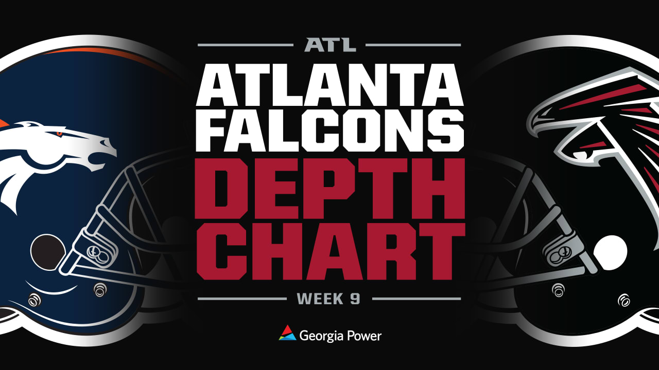 Falcons release depth chart ahead of Broncos' matchup