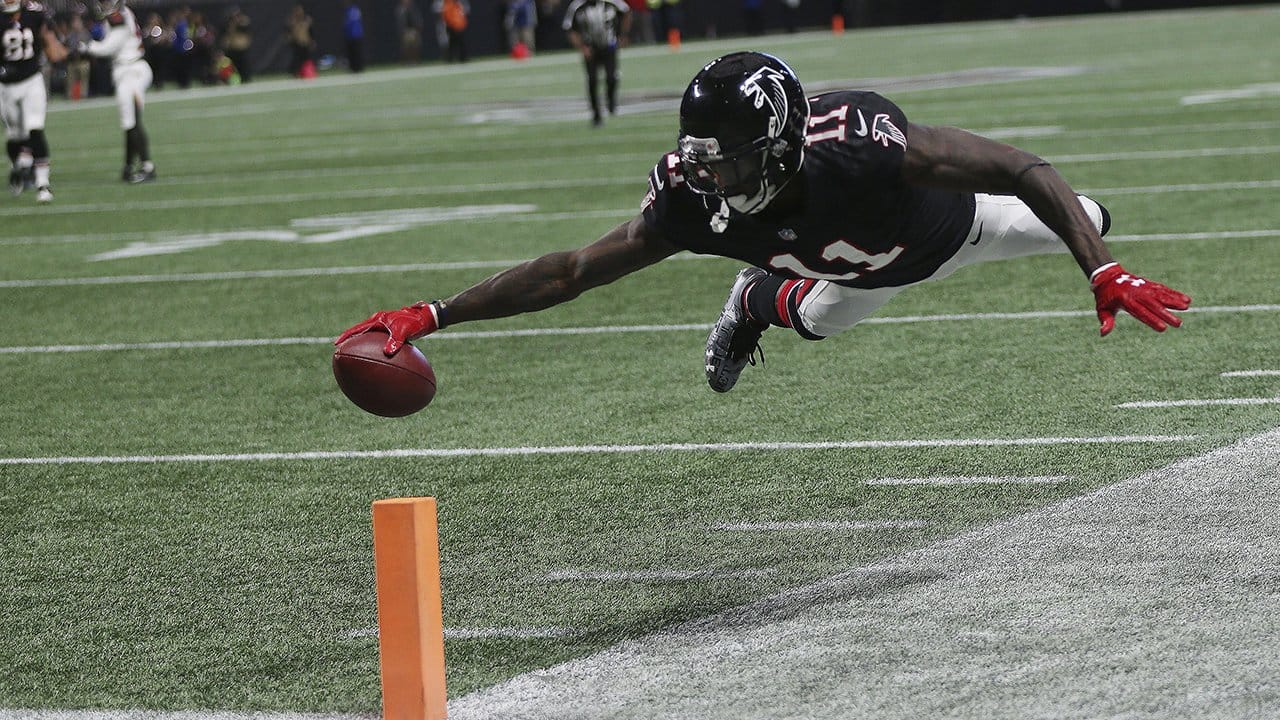 VIDEO: Julio Jones Circus Catch After Hitting Defender's Helmet