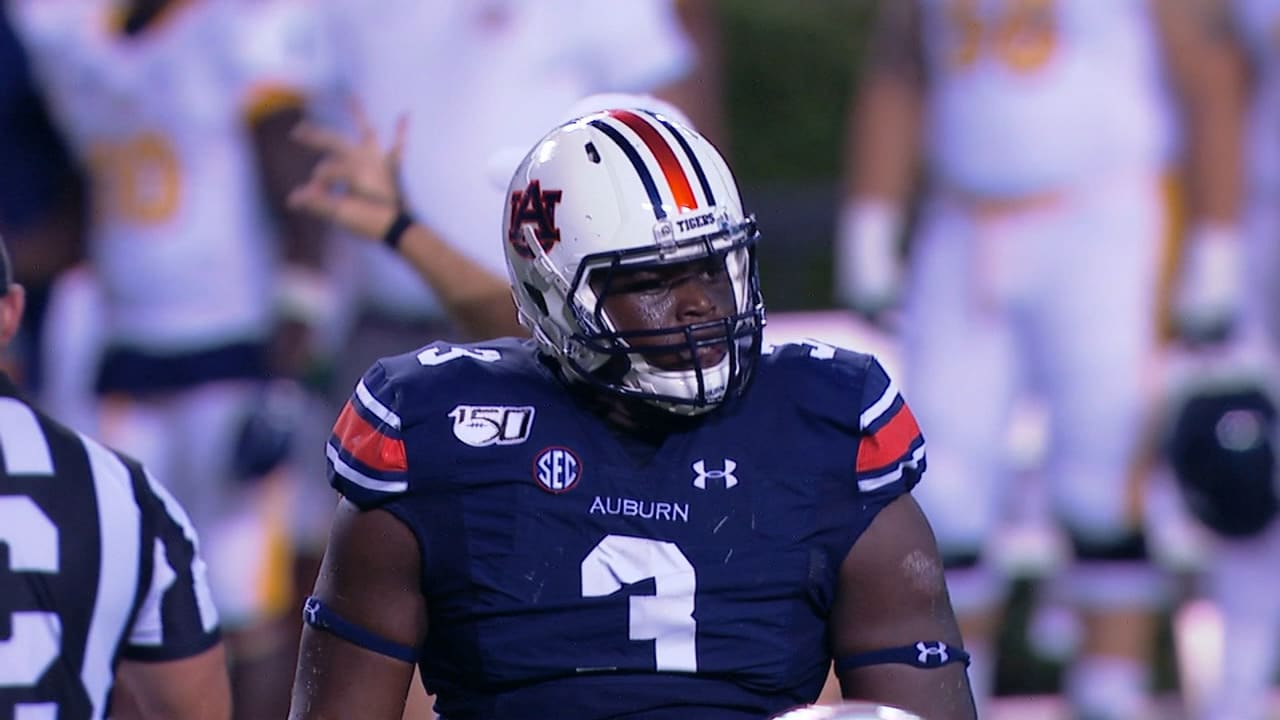 Auburn's Marlon Davidson achieves goal, goes to Falcons in second round of  NFL Draft